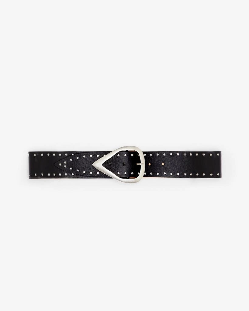 NEW IRO women\'s andily leather belt in black Iro Embellished Black Andily Belt Size 80 main image 3