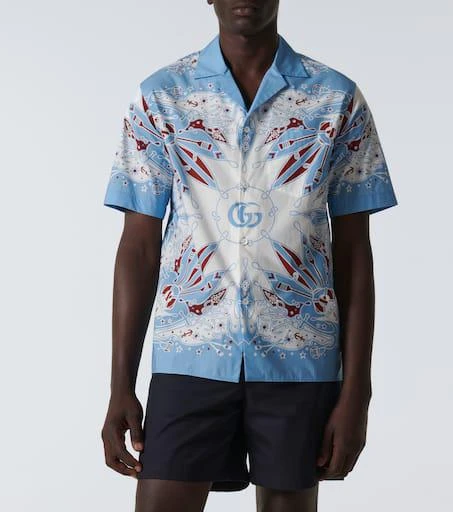 Gucci Gucci Bandana cotton bowling shirt 3