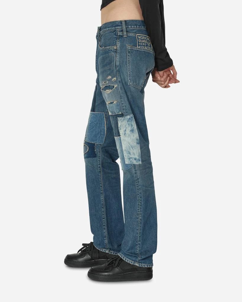KAPITAL 14oz Denim 5P Monkey Cisco Pants (Dixie Remake) Indigo 2