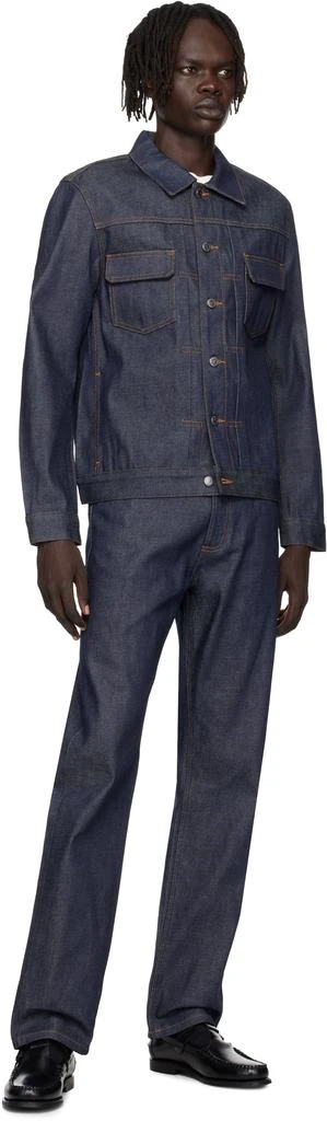 A.P.C. Navy Veste Work Denim Jacket 4