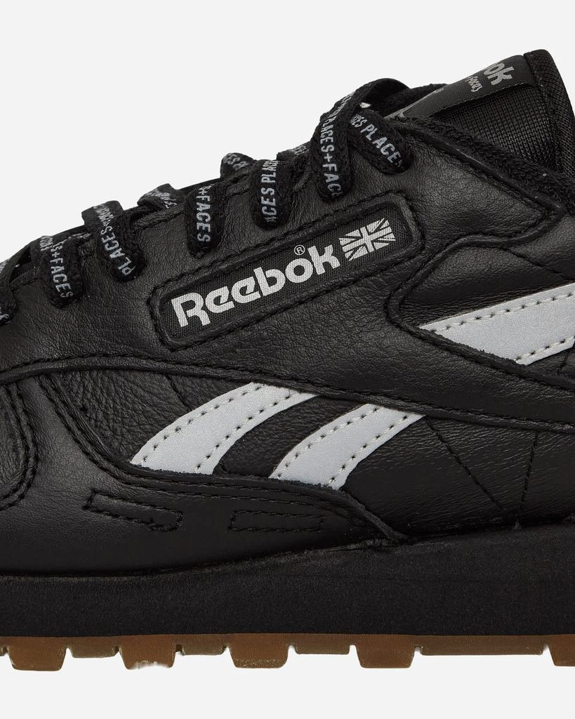 Reebok PLACES+FACES Classic Leather Sneakers Black / Silver 5