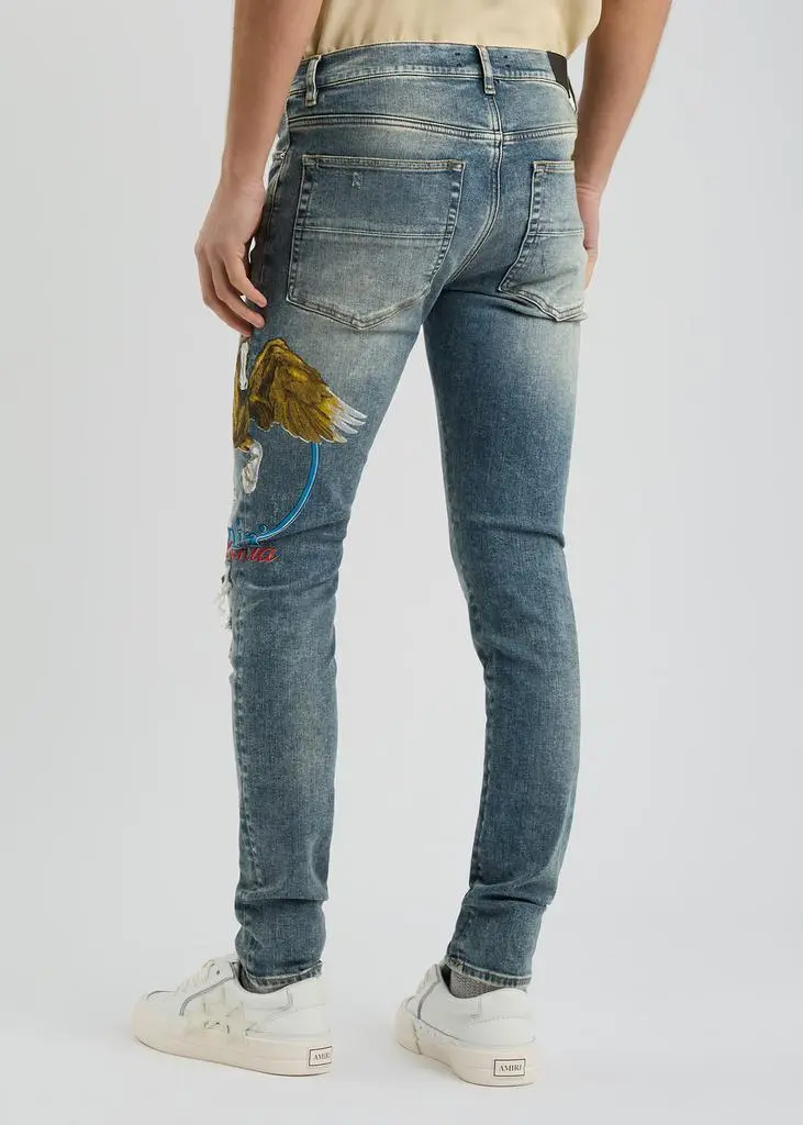 AMIRI Pegasus distressed skinny jeans  3