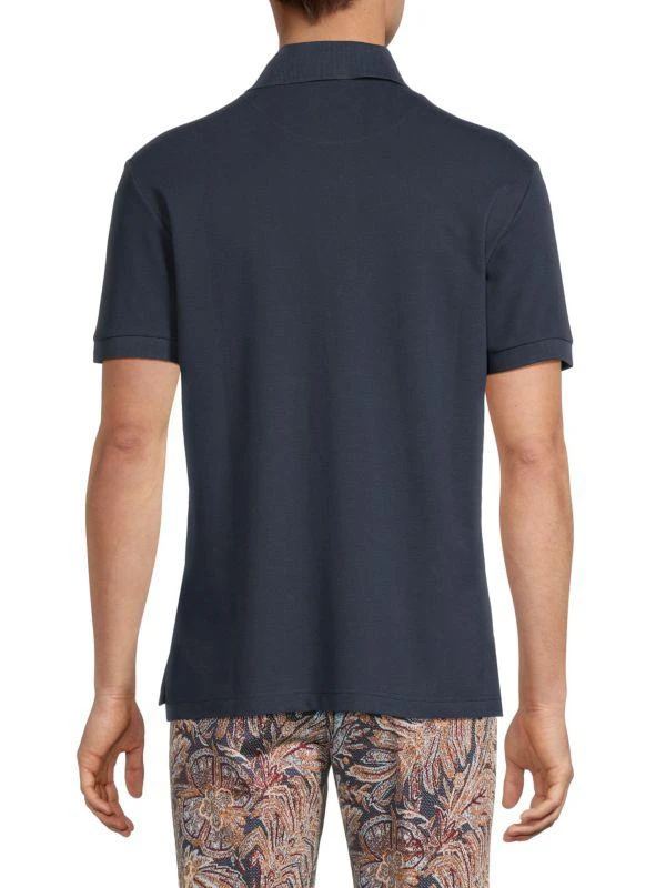 ETRO Roma Logo Cotton Polo Shirt 2