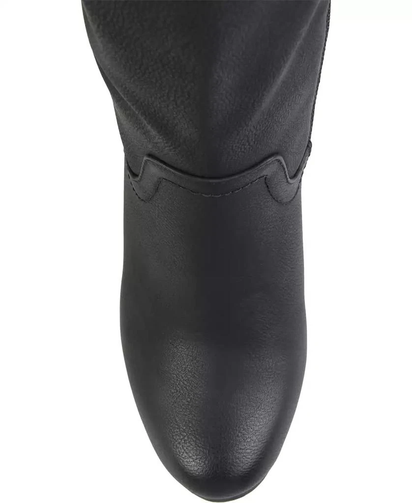 Journee Collection Women's Langly Knee High Wedge Boots 5