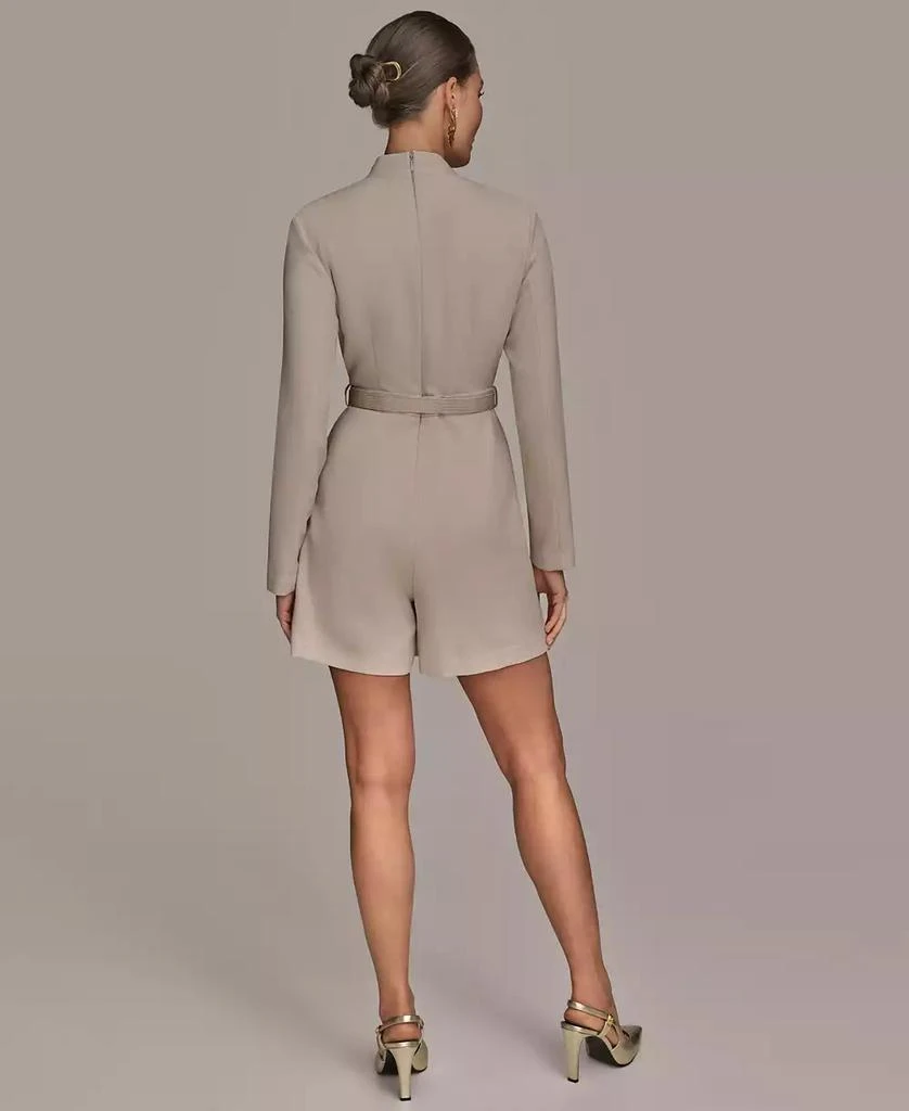 Donna Karan Women's Belted Wrap Skort Romper 2