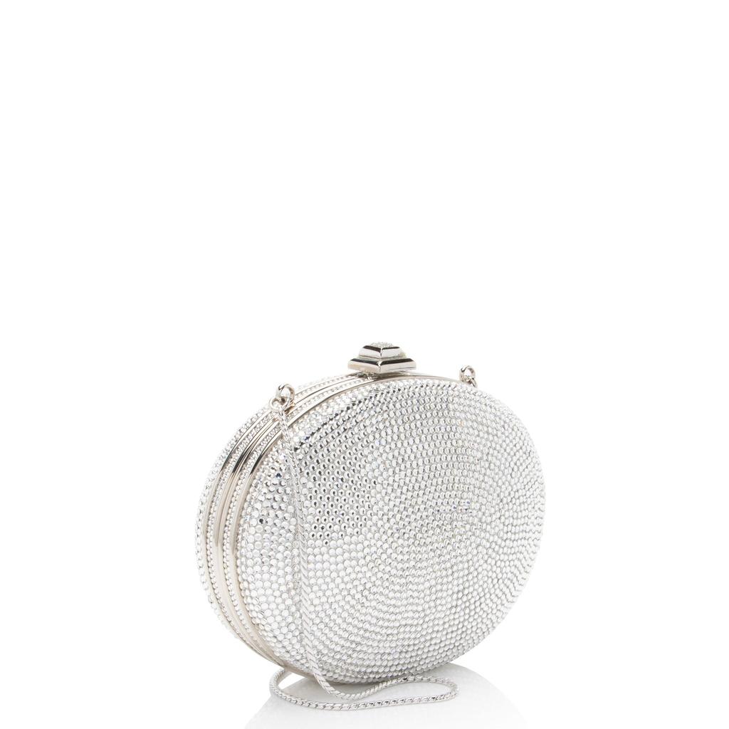 Judith Leiber Crystal Round Minaudiere