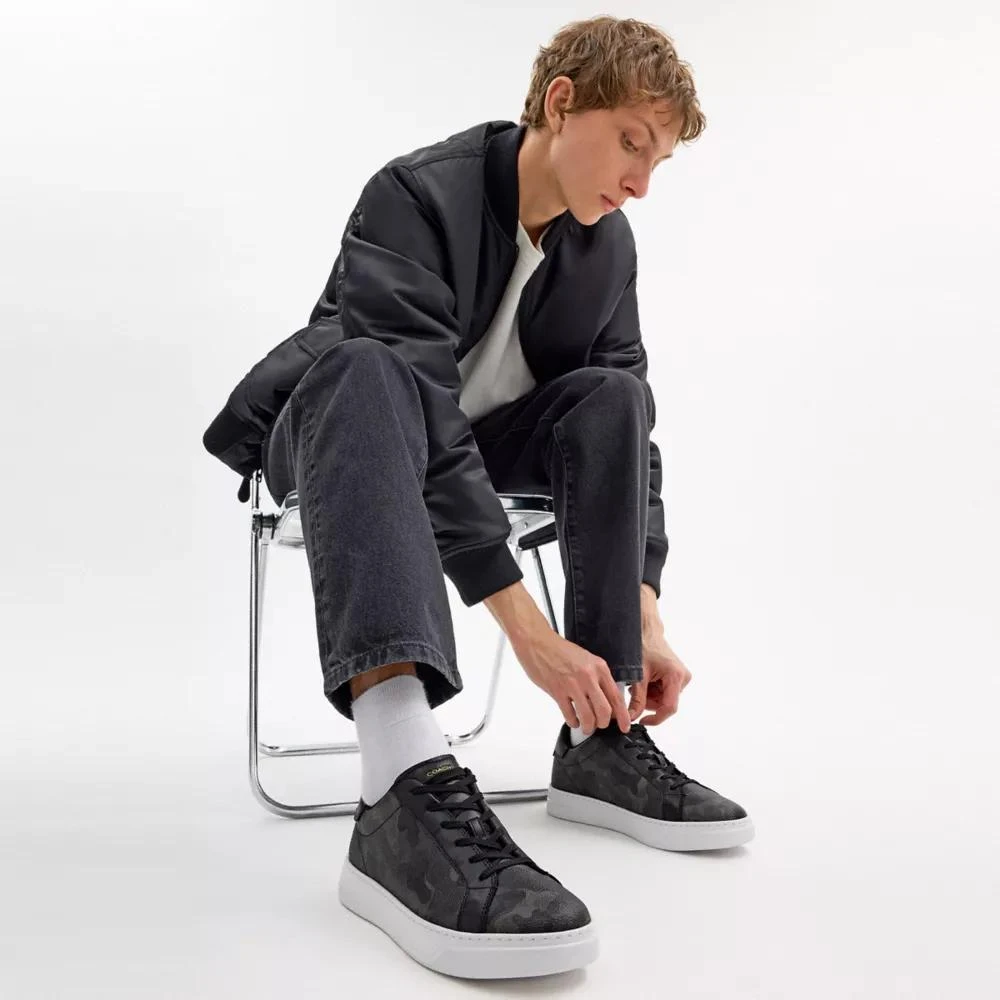 Coach High Line Sneaker In Signature Camo Print 2
