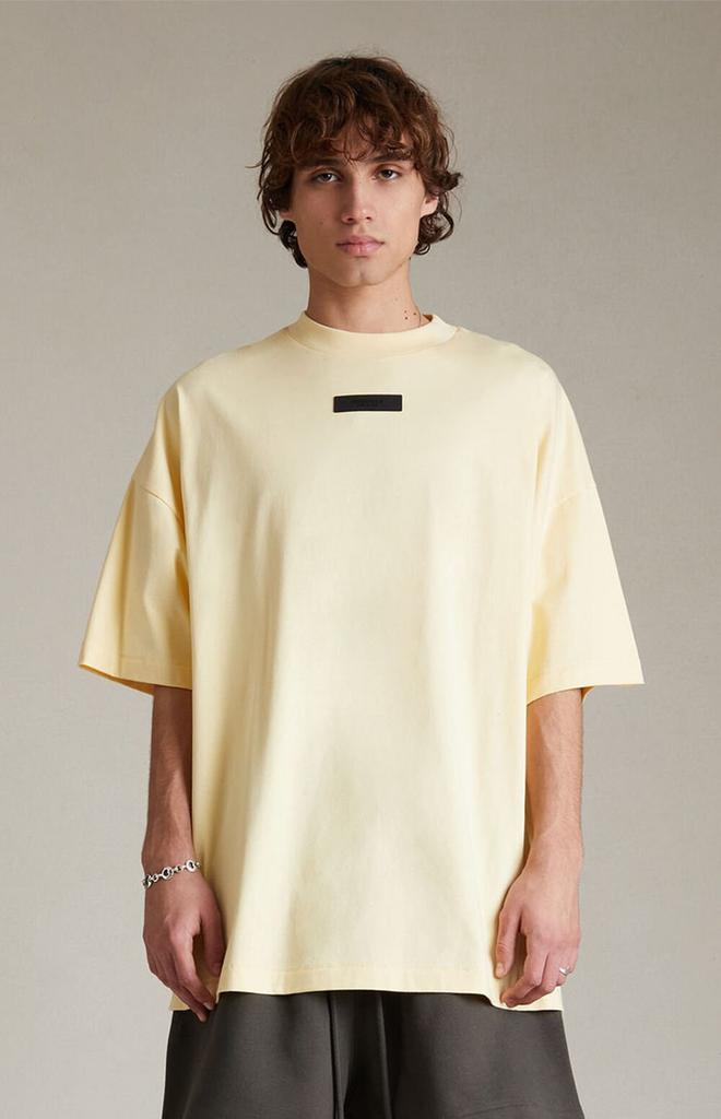 Tシャツ・カットソー Essentials Heavy Jersey Crewneck T-Shirt Garden Yellow Essentials Garden Yellow T-Shirt - T-Shirts - Free Shipping