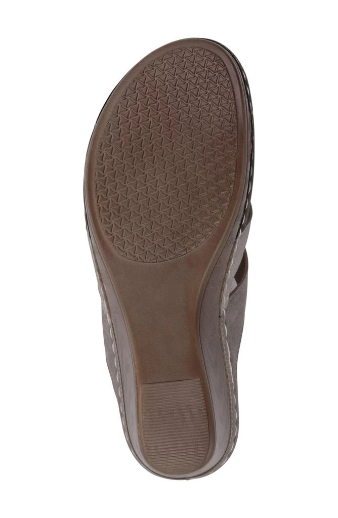 GOOD CHOICE NEW YORK Delores Platform Wedge Slide Sandal 5