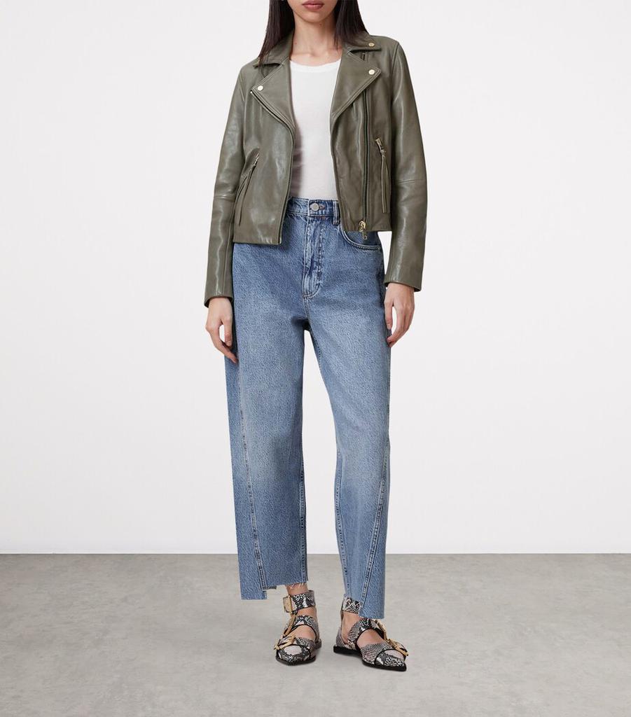 ALL SAINTS Leather Dalby Biker Jacket