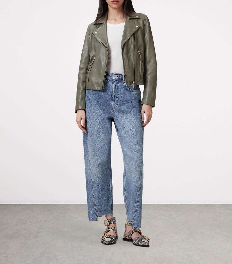 ALL SAINTS Leather Dalby Biker Jacket 2