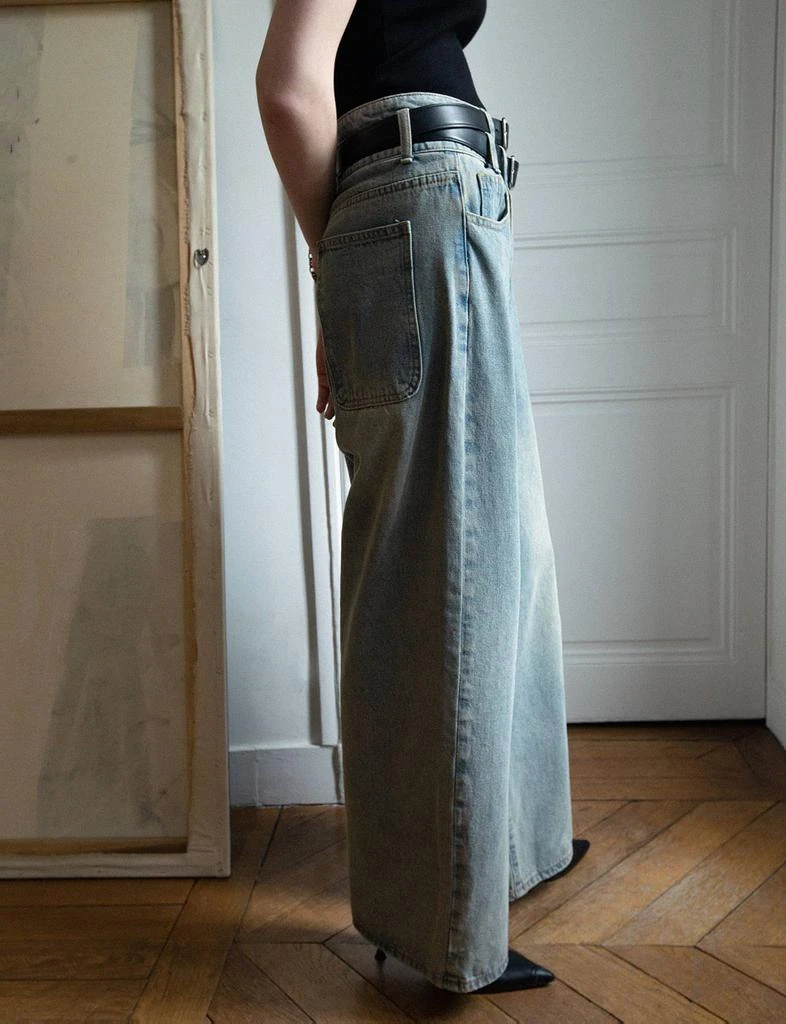 Pixie Market Double Waist Wide Leg Jeans 5