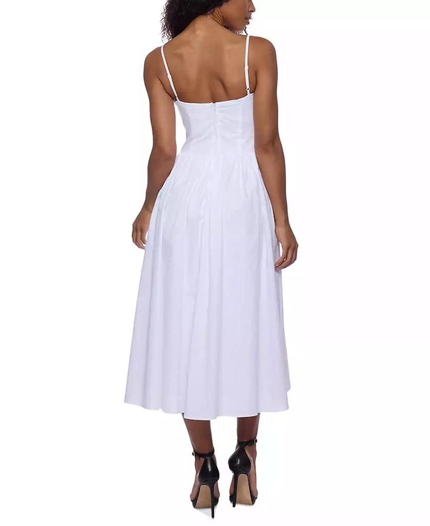 Alex & Sophia Juniors' Sleeveless Straight-Neckline Midi Dress 2