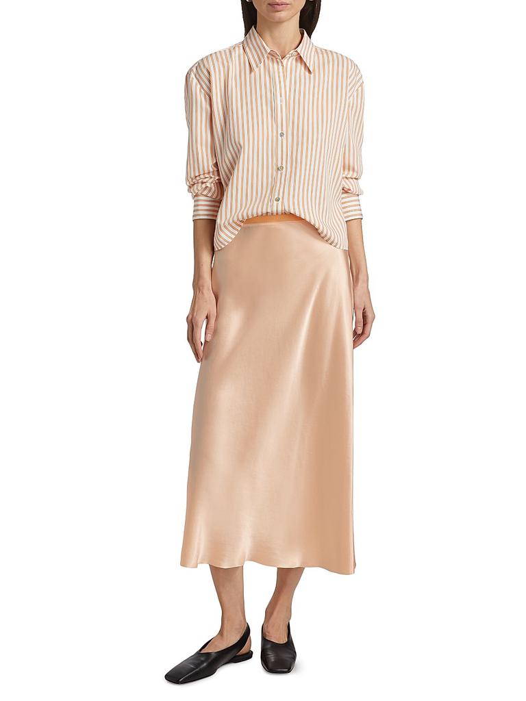 Vince Till Stripe Cropped Shirt