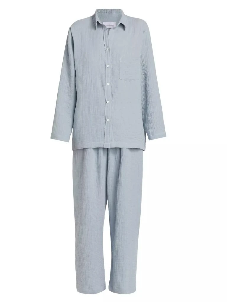 Pour Les Femmes Angel Cotton Gauze Long 2-Piece Pajama Set 1