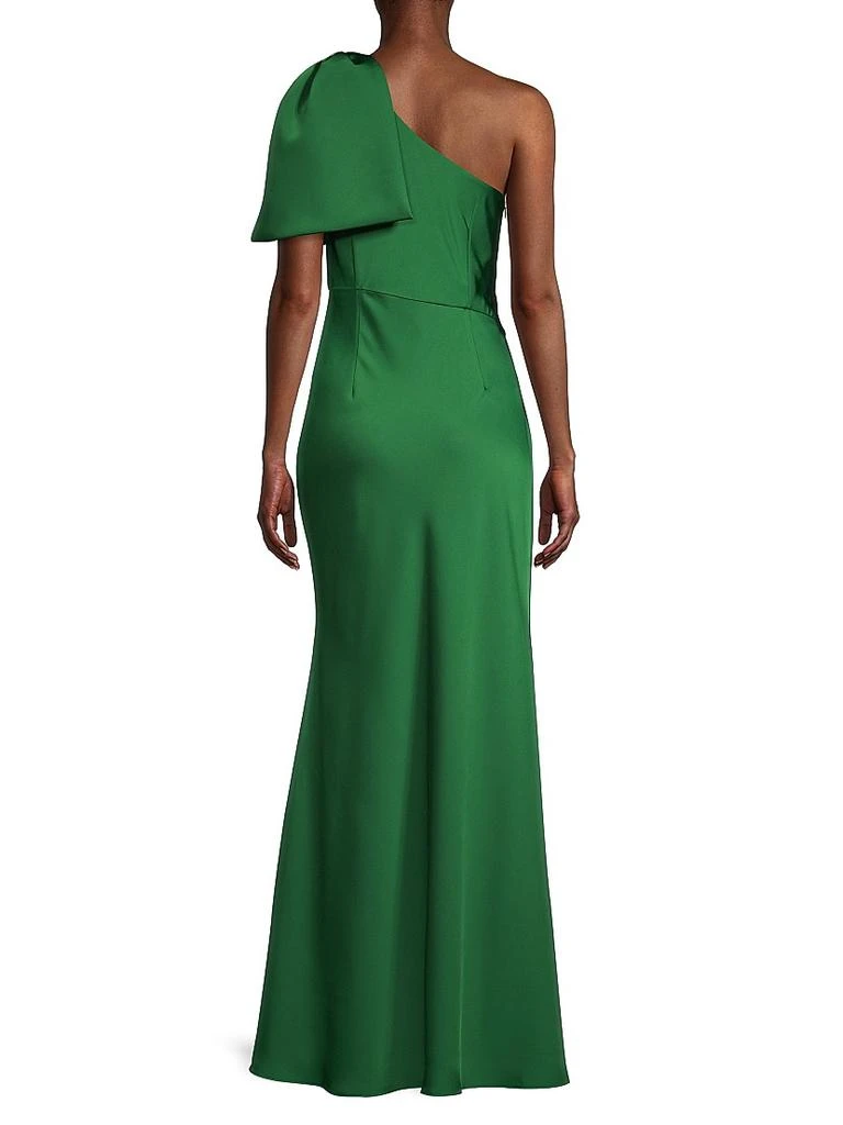 Sachin & Babi Aubrey Satin One-Shoulder Gown 5