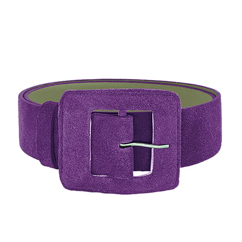 BeltBe Suede Square Buckle Belt 1