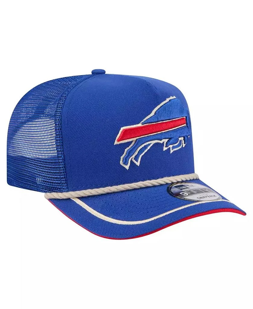 New Era Men's Royal Buffalo Bills Vintage Team Rope A-Frame Trucker 9FIFTY Snapback Hat 3