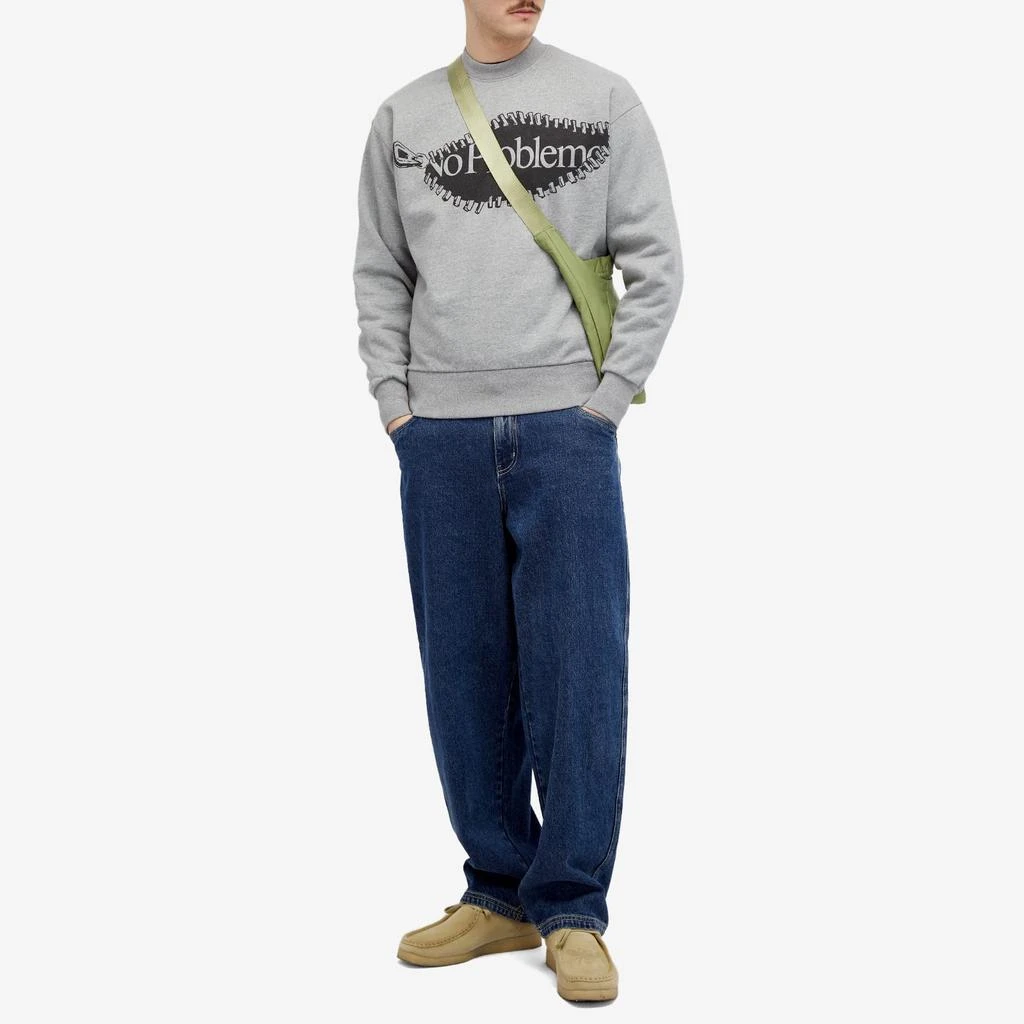 NoProblemo NoProblemo Zip Graphic Crew Sweat 4