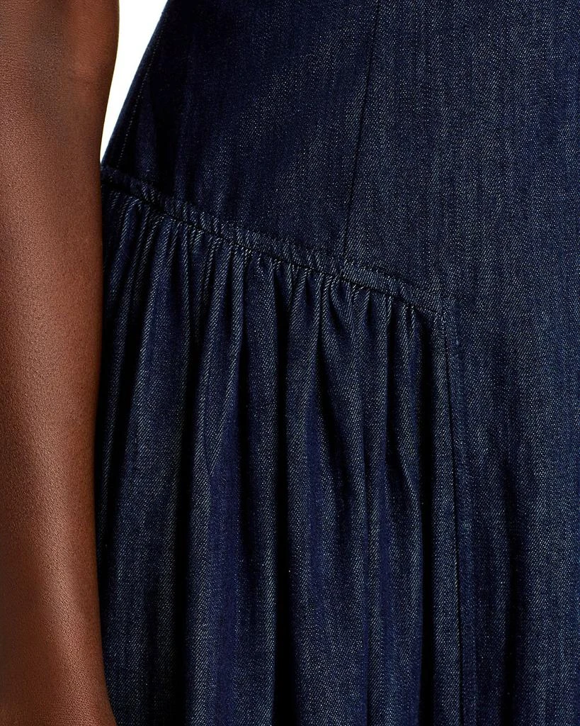 AQUA Denim Bustier Midi Dress - Exclusive 2