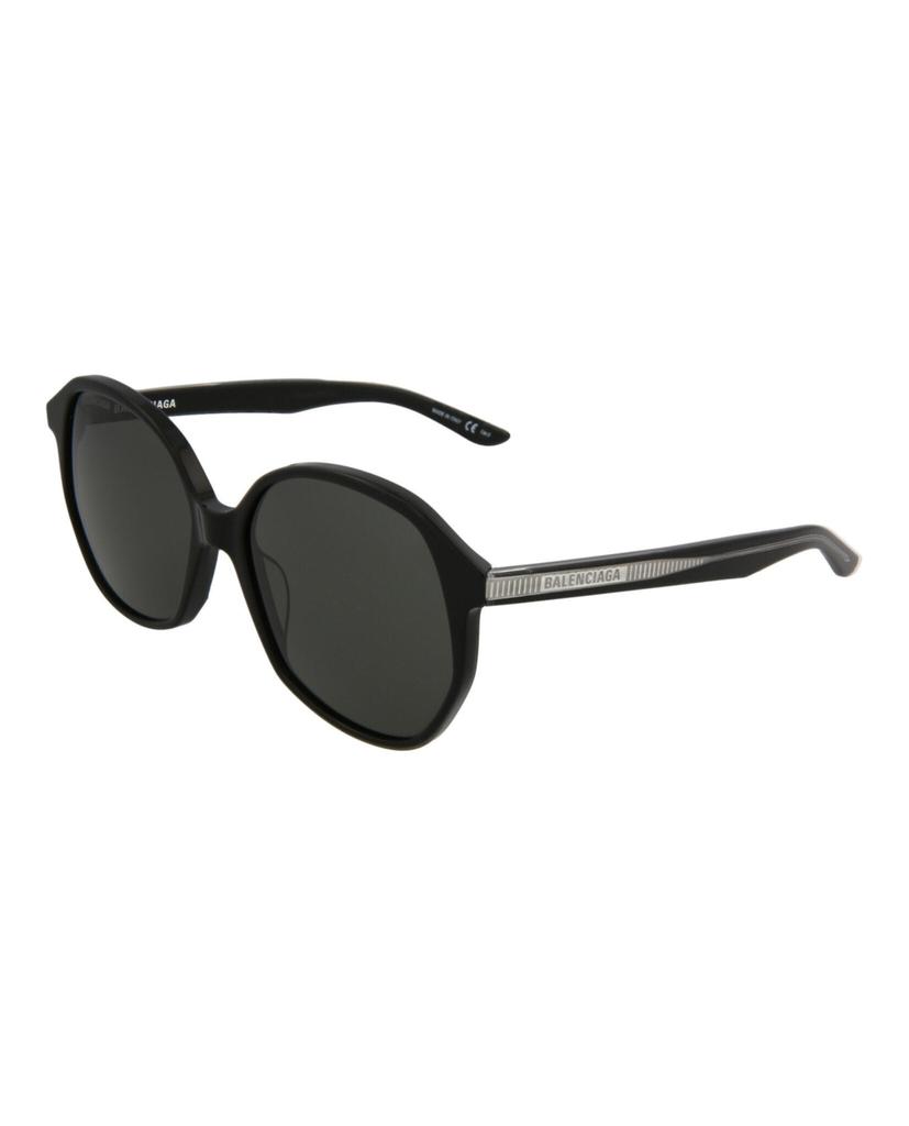 Balenciaga Round-Frame Acetate Sunglasses