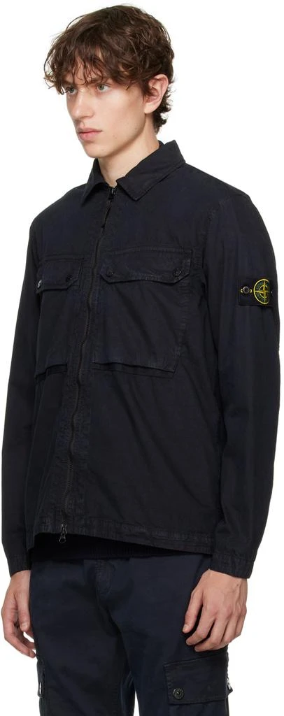 Stone Island Navy Faded Jacket 4