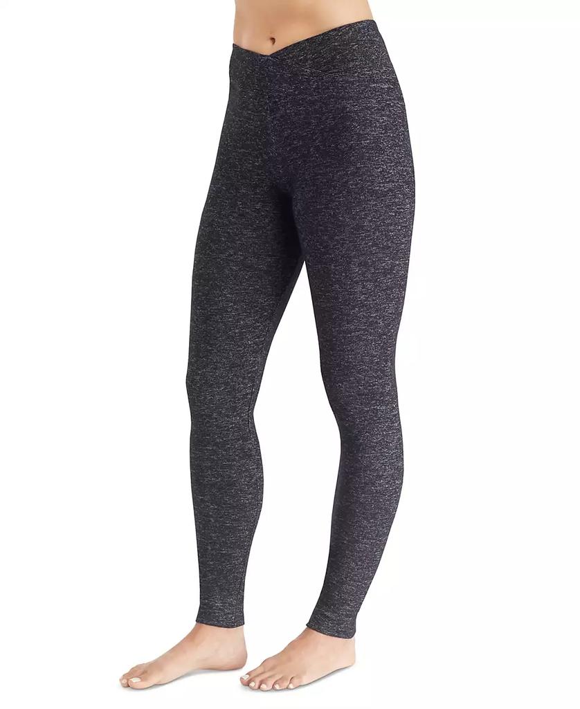 Cuddl Duds SoftKnit Crossover-Waist Leggings