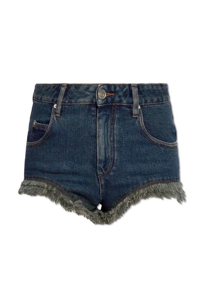Isabel Marant Isabel Marant Frayed Hem Denim Shorts
