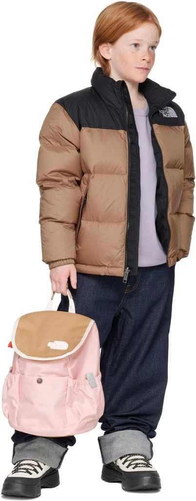 The North Face Kids Pink & Brown Mini Explorer Backpack 4