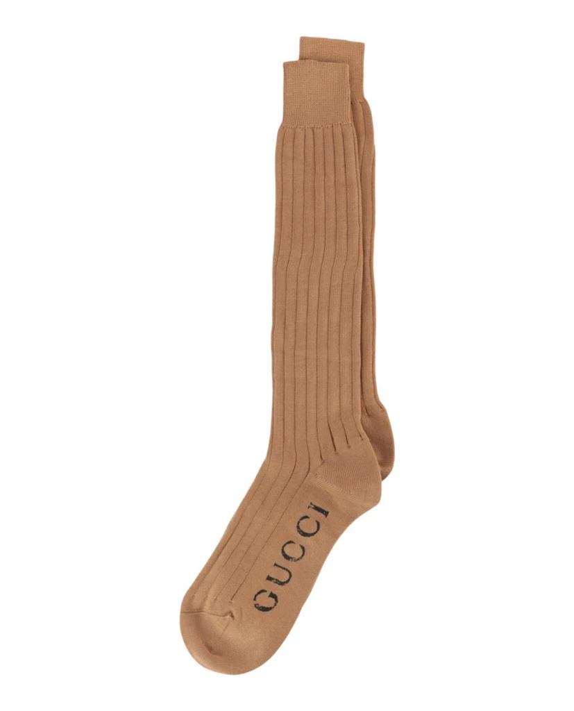 Gucci Logo Knee-High Socks 2