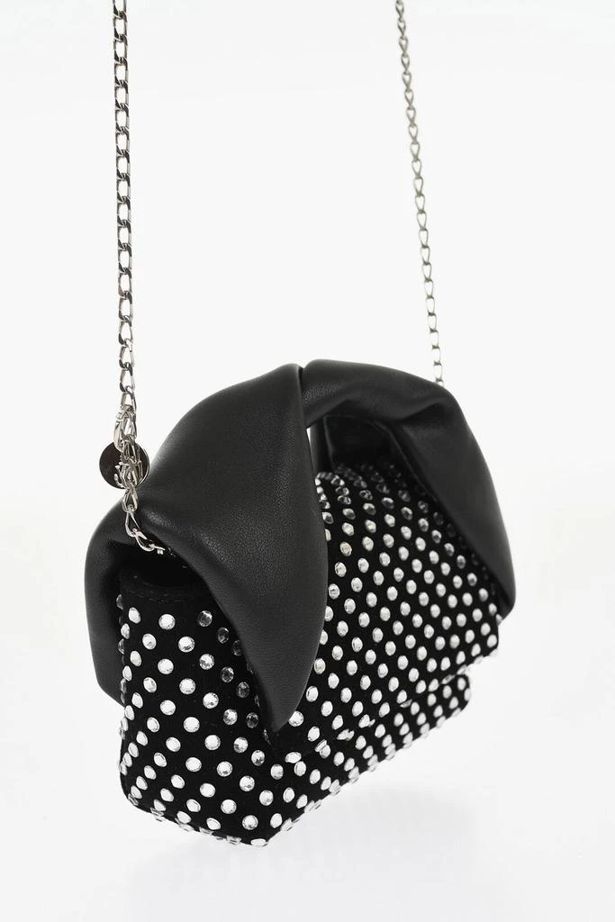 JW Anderson J.W.Anderson Leather NANO TWISTER Mini Bag Embellished with Rhinestones 3