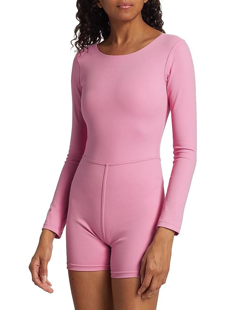 Maqui Active Long-Sleeve Lace-Up Romper 4