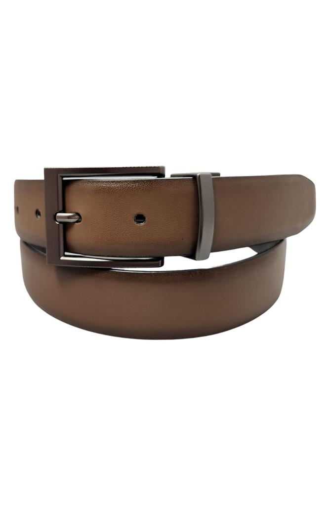 Bosca Reversible Pindot Leather Belt