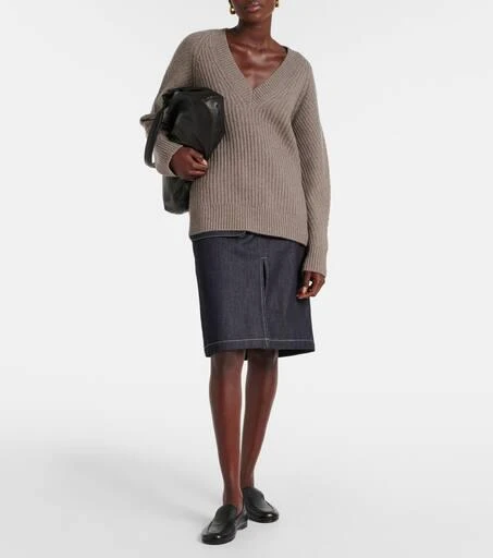 CO Ribbed-knit wool and cashmere sweater 2
