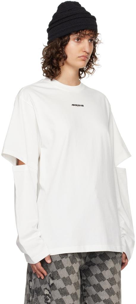 ADER error White Layered Long Sleeve T-Shirt
