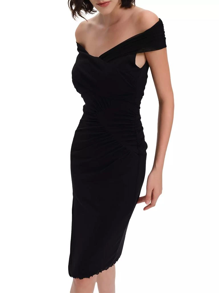 Diane von Furstenberg Lovinia Asymmetric Mesh Dress 7