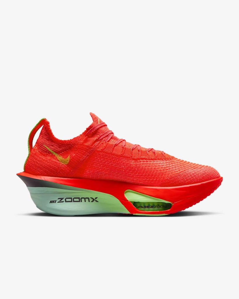 NIKE Women's Alphafly Next% 3 Performance Running Shoes In Bright Crimson/cave Purple/lime Blast