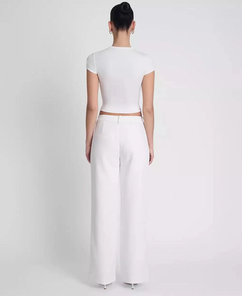 LEAU Women
s Classic Column Straight Trousers 3