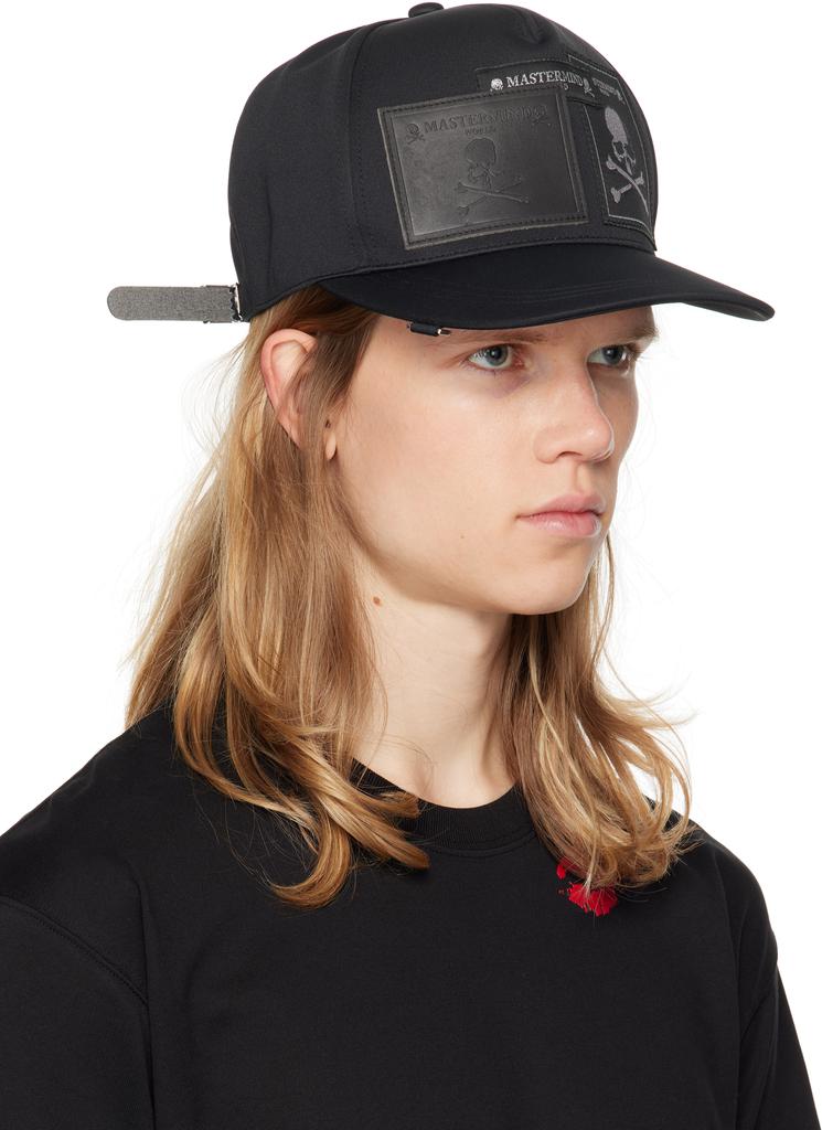 mastermind WORLD Black Patch Cap
