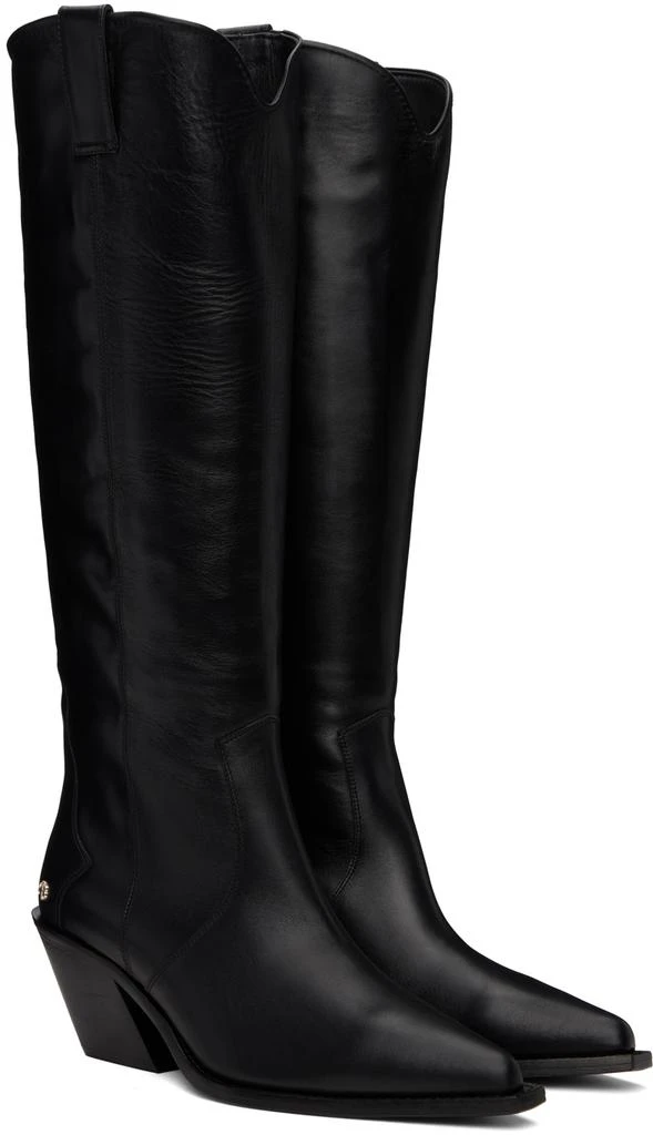 ANINE BING Black Tania Tall Boots 4