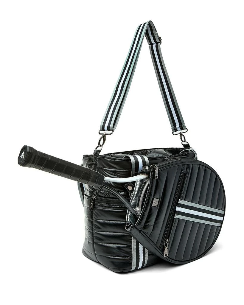 Think Royln Love Royln Large Quilted Nylon Tennis Bag 6