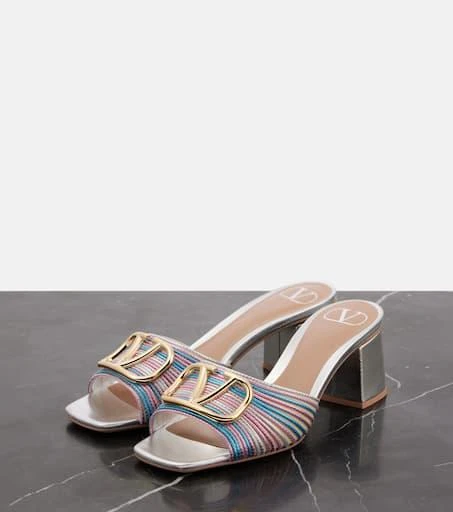 Valentino VLogo Signature crochet mules 4