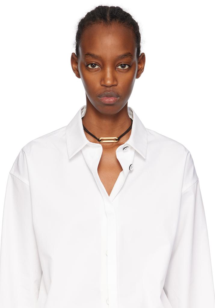 Lauren Rubinski Black & Gold Vito Necklace