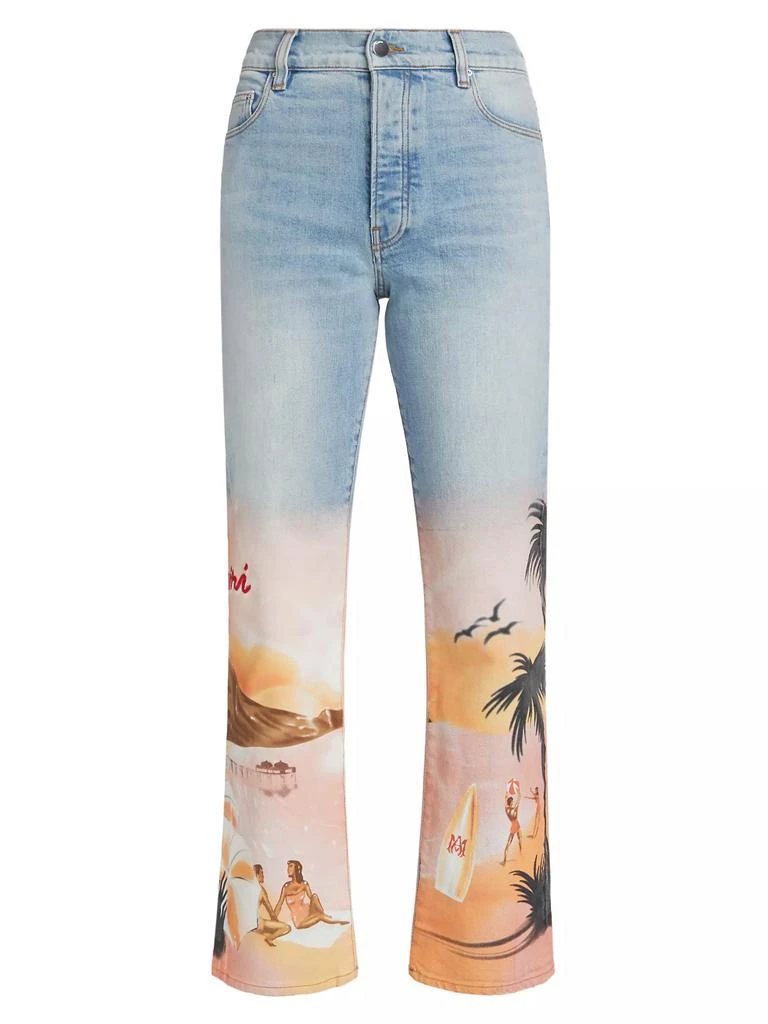 AMIRI Resort Club Wide Straight Jeans 1