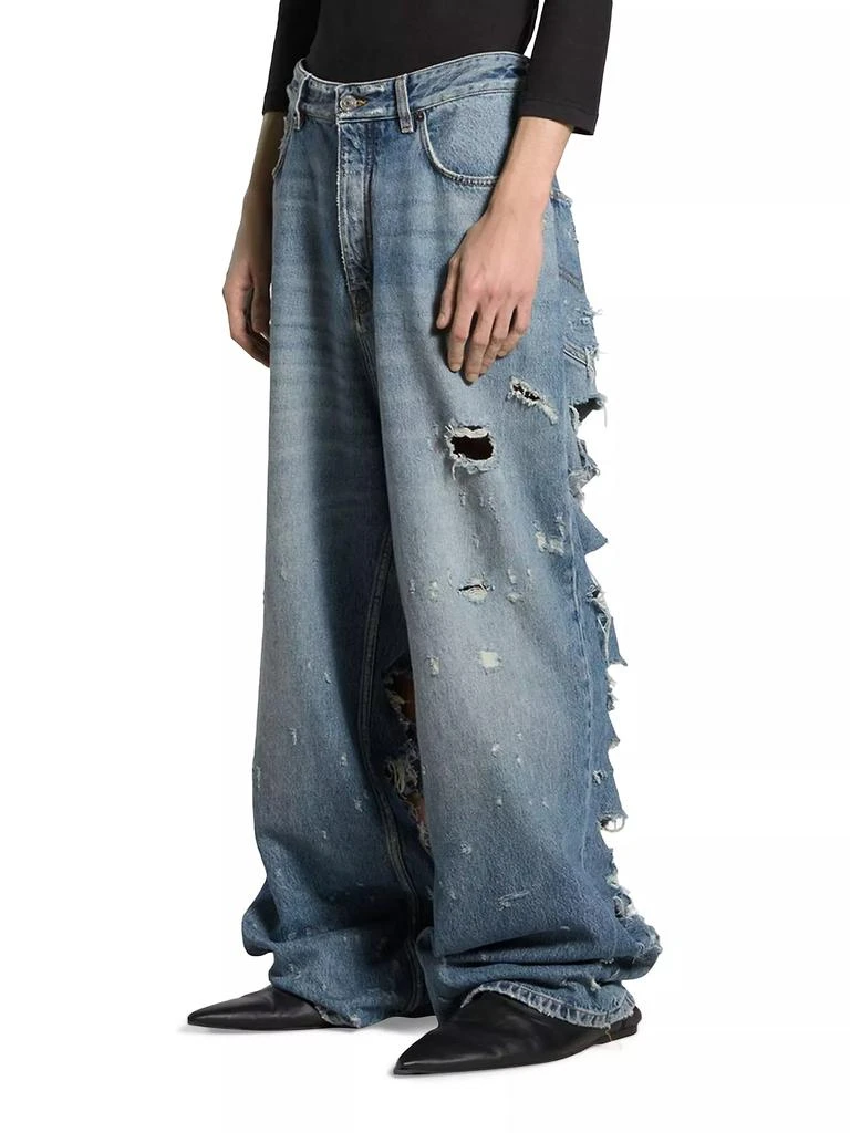 Balenciaga Unisex Super Destroyed Baggy Jeans 3