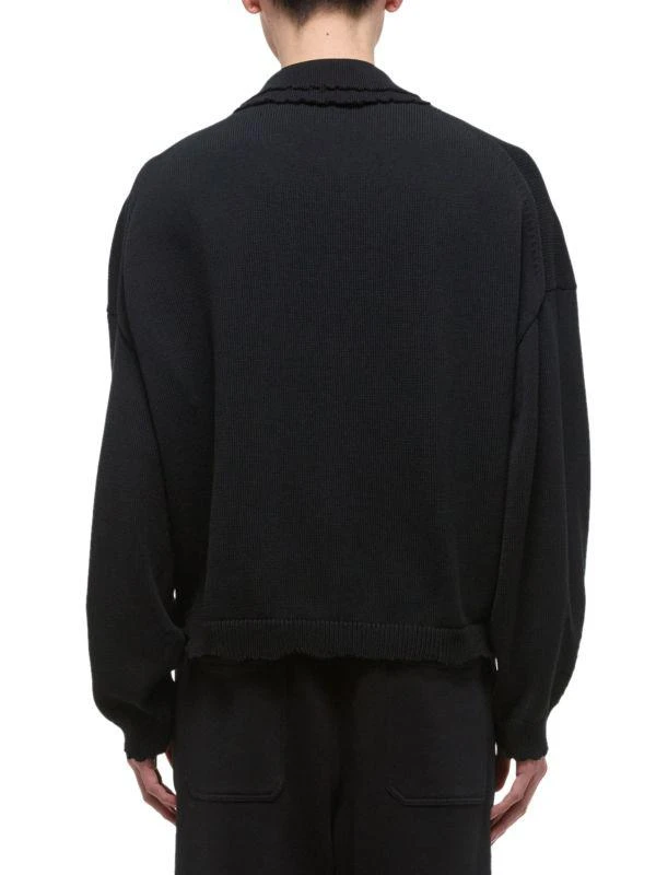 Helmut Lang Cotton Distressed Polo Shirt 2