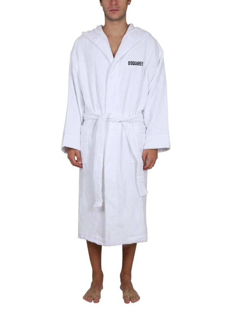 DSQUARED2 Dsquared2 Bathrobe With Logo Unisex 3