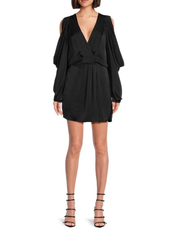 Ramy Brook Kimberly Satin Blouson Minidress 1
