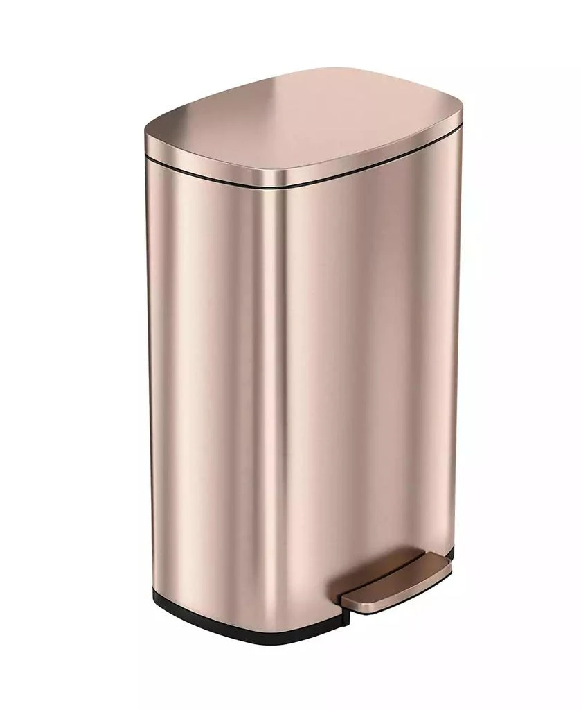 iTouchless 13.2 Gallon SoftStep Stainless Steel Step Trash Can with AbsorbX Odor Filter and Removable Inner Bucket