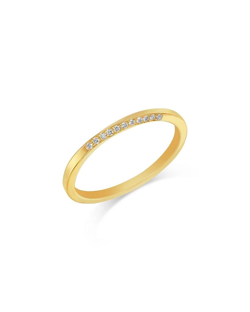 Zoe Chicco 14K Yellow Gold Pavé Diamond Twist Wire Ring 1